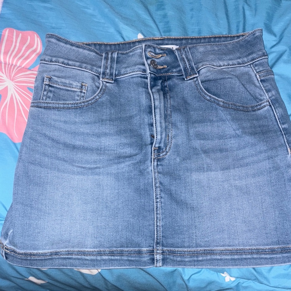 Classic Blue Denim Skirt